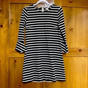 J crew black and white bell sleeve